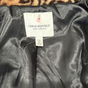 Urban Republic Leopard Print Faux Fur Jacket